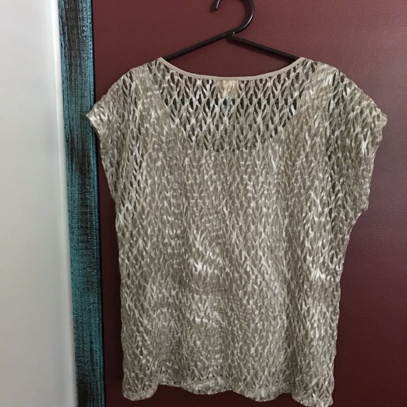 Ruby Rd beige Top 2pc connected - Picture 4 of 7